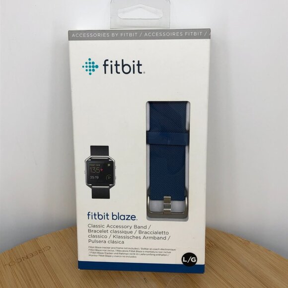 NWT Fitbit Blaze Classic Accessory Band in Blue size Large - Picture 2 of 9